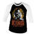 T-Shirt Elvis Presley The King Of Rock 'n Roll White/Black L T-Shirt