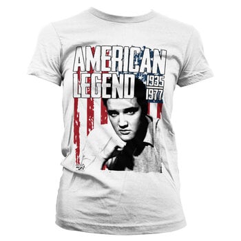 T-shirt Elvis Presley American Legend White XL Feminino T-shirt - 1