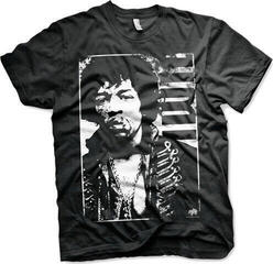 Koszulka Jimi Hendrix Distressed Black 5XL Koszulka