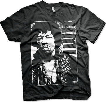 Koszulka Jimi Hendrix Distressed Black 5XL Koszulka - 1