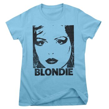 T-shirt Blondie Face Sky Blue S Feminino T-shirt - 1