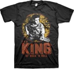 Skjorte Elvis Presley The King Of Rock 'n Roll Black 3XL Skjorte