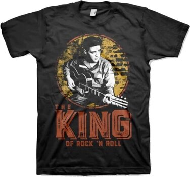 Skjorte Elvis Presley The King Of Rock 'n Roll Black 3XL Skjorte - 1