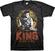Koszulka Elvis Presley The King Of Rock 'n Roll Black 5XL Koszulka