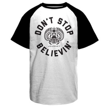 T-shirt Journey Don't Stop Believin' Circle White/Black S T-shirt - 1