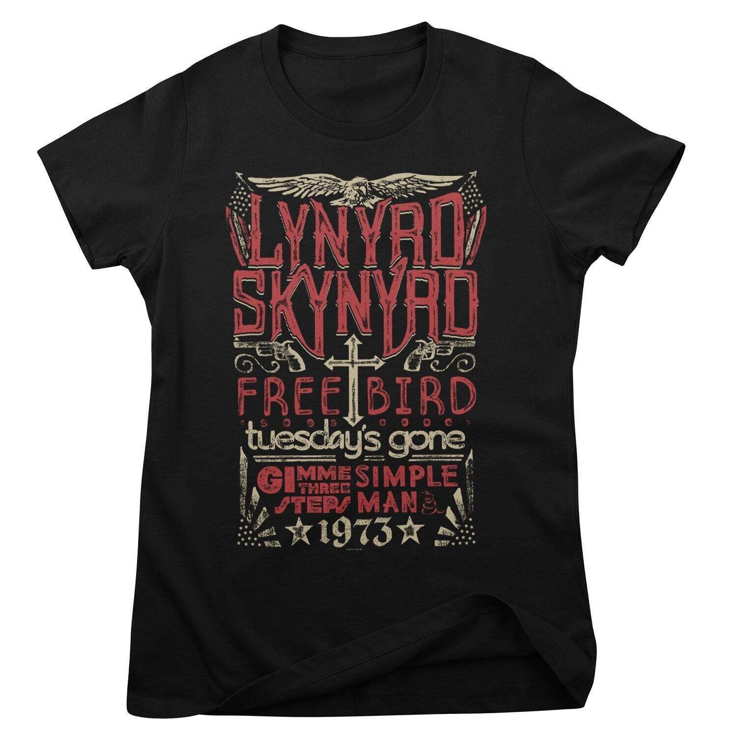 Skjorte Lynyrd Skynyrd Free Bird Black S Dame Skjorte