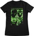 Type O Negative Faces Black M Dámské Tričko