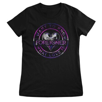 Shirt Foreigner I Want To Know What Love Is Black S Dames Shirt - 1