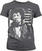 T-skjorte Jimi Hendrix Distressed Dark Heather M Ladies T-skjorte