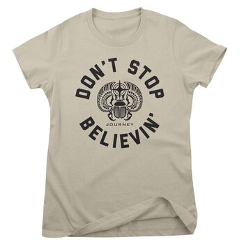 Camiseta de manga corta Journey Don't Stop Believin' Circle Khaki XL De mujer Camiseta de manga corta - 1
