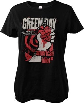 T-Shirt Green Day American Idiot Spiral Arm Black M Damen T-Shirt - 1