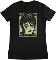 T-shirt Type O Negative I Don't Wanna Be Me Black S Feminino T-shirt