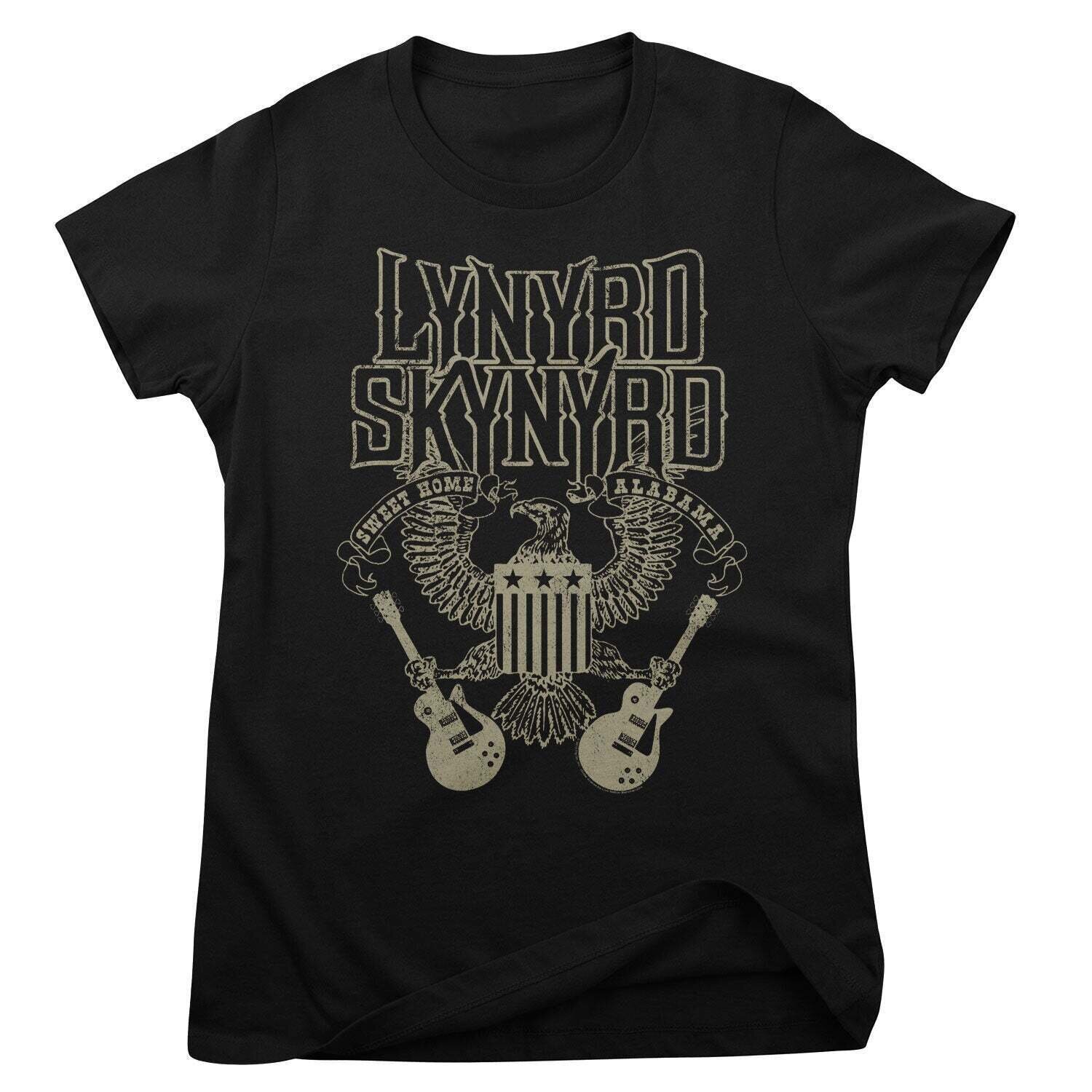 T-shirt Lynyrd Skynyrd Sweet Home Alabama Black XL Feminino T-shirt