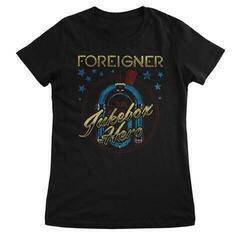 T-shirt Foreigner Jukebox Hero Black XL Feminino T-shirt