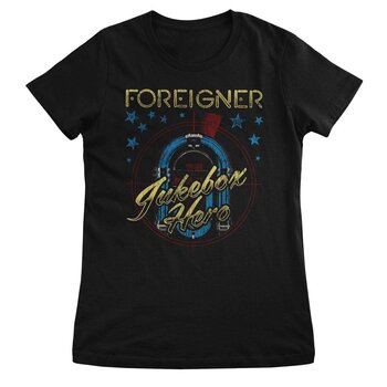 T-shirt Foreigner Jukebox Hero Black XL Feminino T-shirt - 1