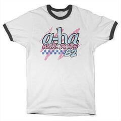 T-shirt A-HA Worldwide '82 Ringer White/Black L T-shirt