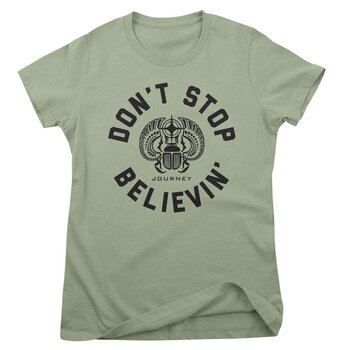 T-shirt Journey Don't Stop Believin' Circle Pistachio S Feminino T-shirt - 1