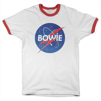 T-särk David Bowie Insignia Ringer White/Red 2XL T-särk - 1
