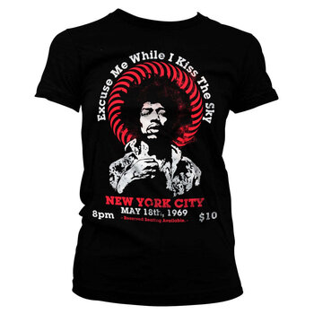 Skjorte Jimi Hendrix Live In New York Black M Dame Skjorte - 1