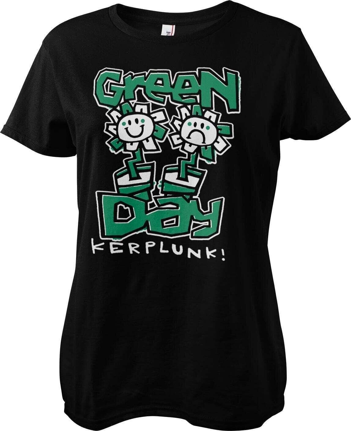 Camiseta de manga corta Green Day Kerplunk Black 2XL De mujer Camiseta de manga corta