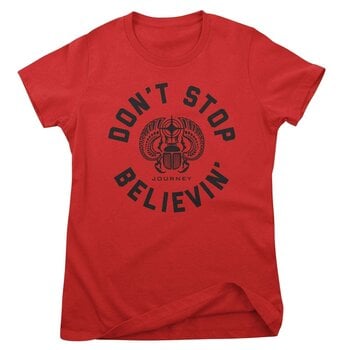 T-shirt Journey Don't Stop Believin' Circle Red XL Feminino T-shirt - 1