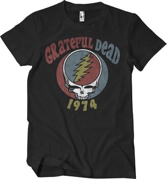 Koszulka Grateful Dead 1974 Tour Black 4XL Koszulka - 1