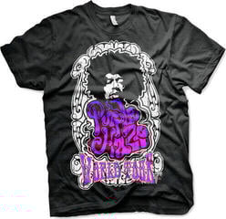 Skjorte Jimi Hendrix Purple Haze World Tour Black 3XL Skjorte