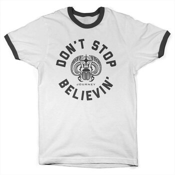 T-särk Journey Don't Stop Believin' Circle Ringer White/Black 2XL T-särk - 1