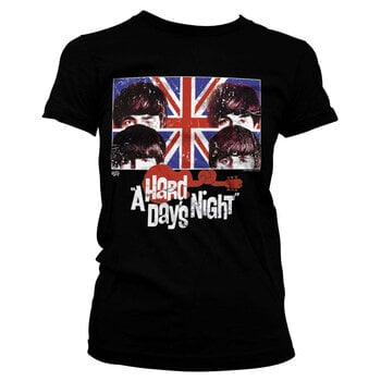 Camiseta de manga corta The Beatles A Hard Days Night Black 2XL De mujer Camiseta de manga corta - 1