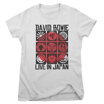 T-shirt David Bowie Live In Japan White XL Femme T-shirt - 1