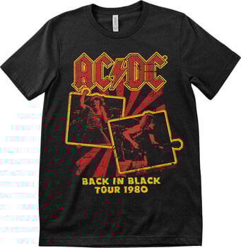 T-särk AC/DC Back In Black Tour 1980 Black 5XL T-särk - 1