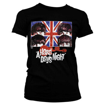Shirt The Beatles A Hard Days Night Black XL Dames Shirt - 1