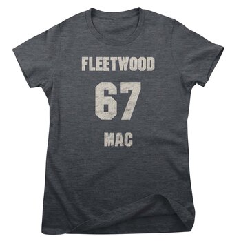 T-shirt Fleetwood Mac 67 Distressed Dark Heather S Feminino T-shirt - 1