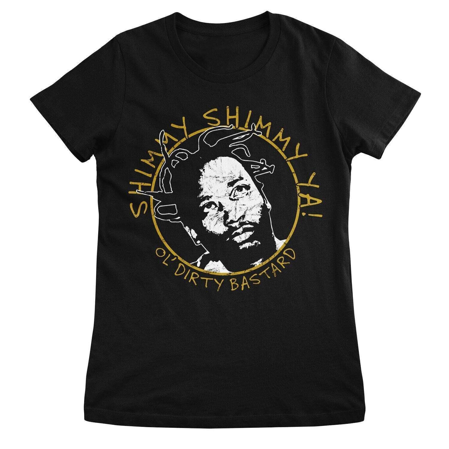 T-shirt Ol' Dirty Bastard Shimmy Shimmy Ya Black S Feminino T-shirt