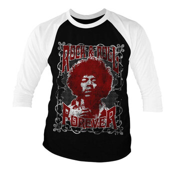 Skjorte Jimi Hendrix Rock 'n Roll Forever White/Black S Skjorte - 1