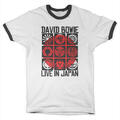David Bowie Live In Japan Ringer White/Black XL T-shirt