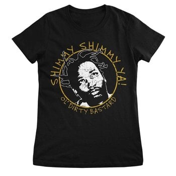 T-shirt Ol' Dirty Bastard Shimmy Shimmy Ya Black XL Feminino T-shirt - 1