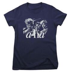 Camiseta de manga corta A-HA Band Sketch Navy S De mujer Camiseta de manga corta