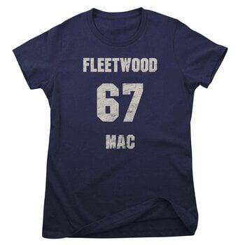T-särk Fleetwood Mac 67 Distressed Navy 2XL Naiste T-särk - 1
