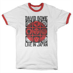T-shirt David Bowie Live In Japan Ringer White/Red S T-shirt