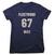 T-Shirt Fleetwood Mac 67 Distressed Navy L Ladies T-Shirt