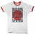 Camiseta de manga corta David Bowie Live In Japan Ringer White/Red XL Camiseta de manga corta