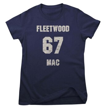 T-shirt Fleetwood Mac 67 Distressed Navy S Feminino T-shirt - 1