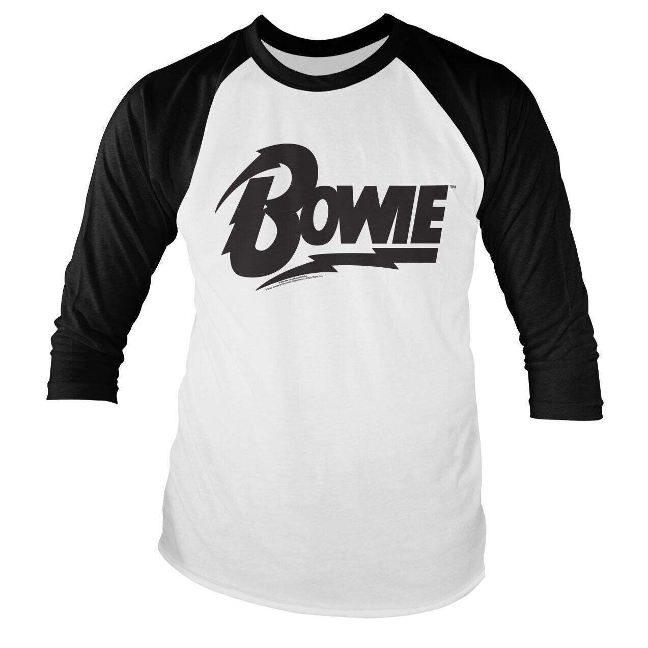 Tričko David Bowie Logo White/Black XL Tričko
