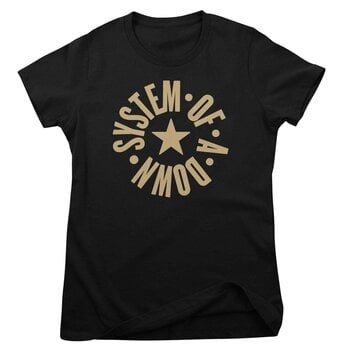 Shirt System of a Down Circle Star Logo Black L Dames Shirt - 1