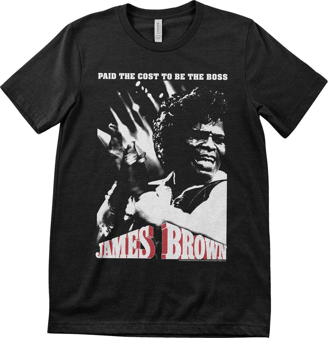 Koszulka James Brown Cost To Be The Boss Black 4XL Koszulka