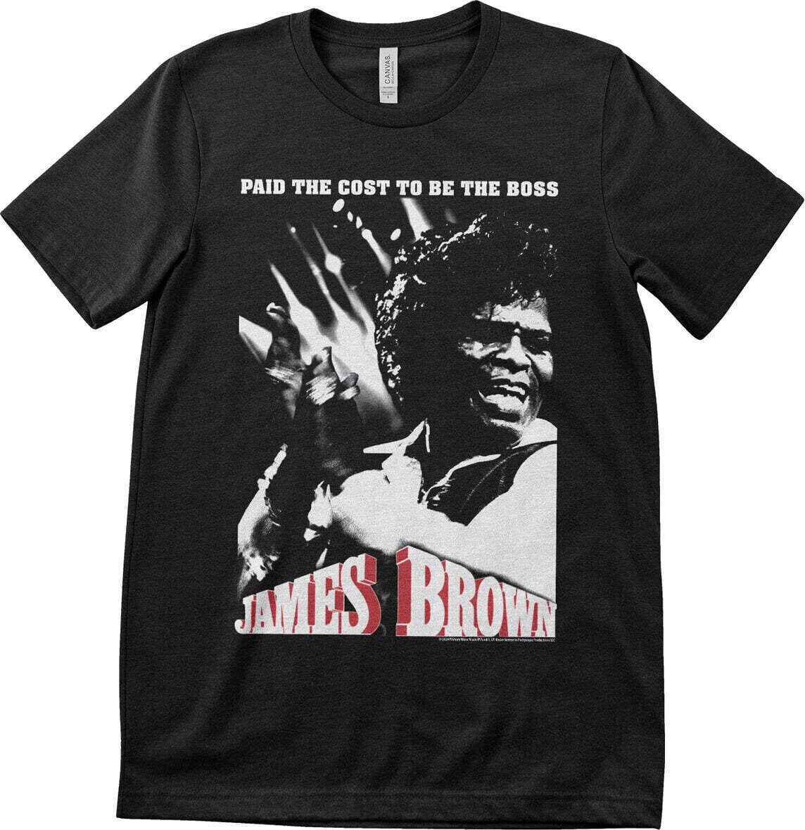 Koszulka James Brown Cost To Be The Boss Black 5XL Koszulka