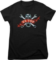 Skjorte ZZ Top Piston Flag Black M Dame Skjorte