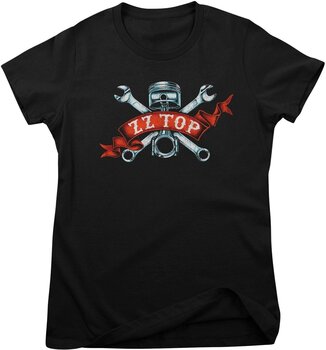 Skjorte ZZ Top Piston Flag Black M Dame Skjorte - 1