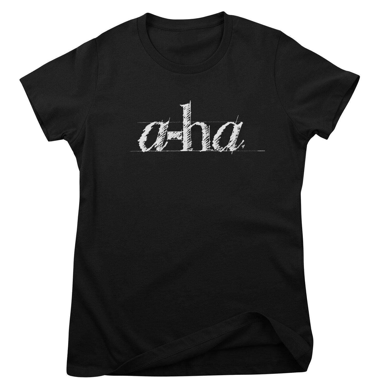 Shirt A-HA Sketch Logo Black L Dames Shirt